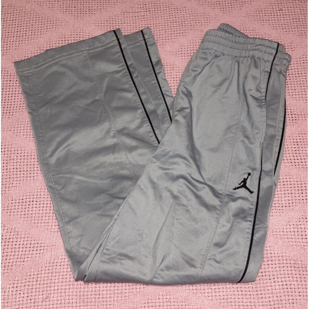 Nike Youth Large Air Jordan Tracksuit Pants Silver Straight Leg Athletic Boys